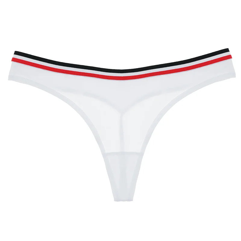 Sporty Cotton Low-Rise Thong