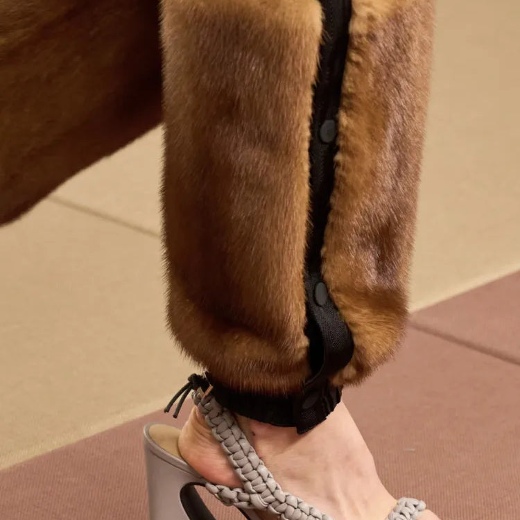 Slanted Braid Strapped Style Pump Sandals