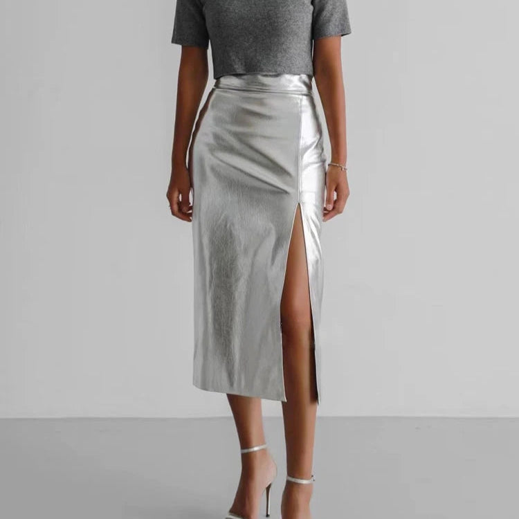 Twilight Kissed Elegance Midi Skirt