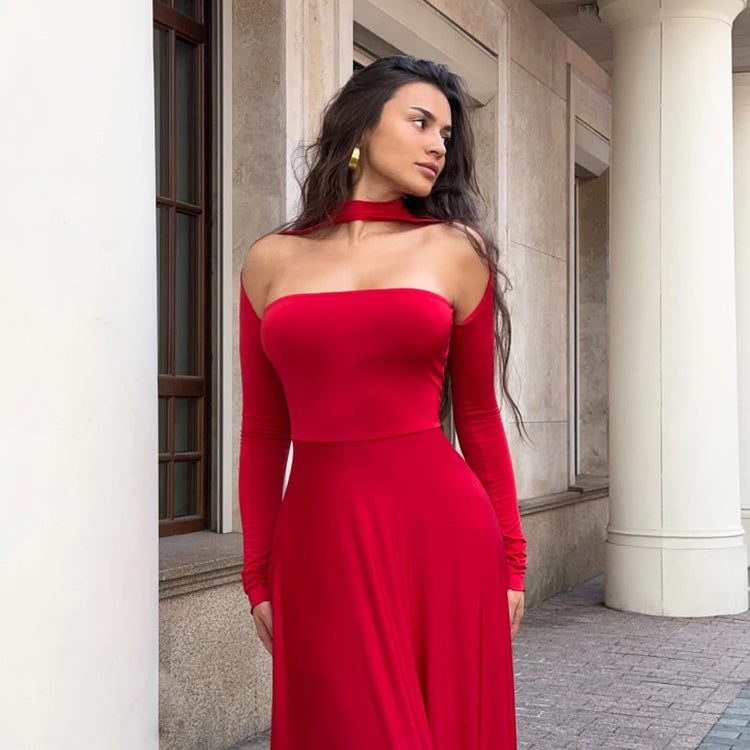 Coffin Rose Maxi Dress