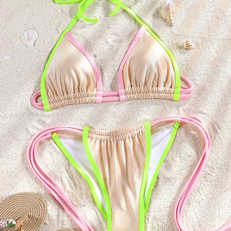 Tropical Sunset Vibes String Two-Piece