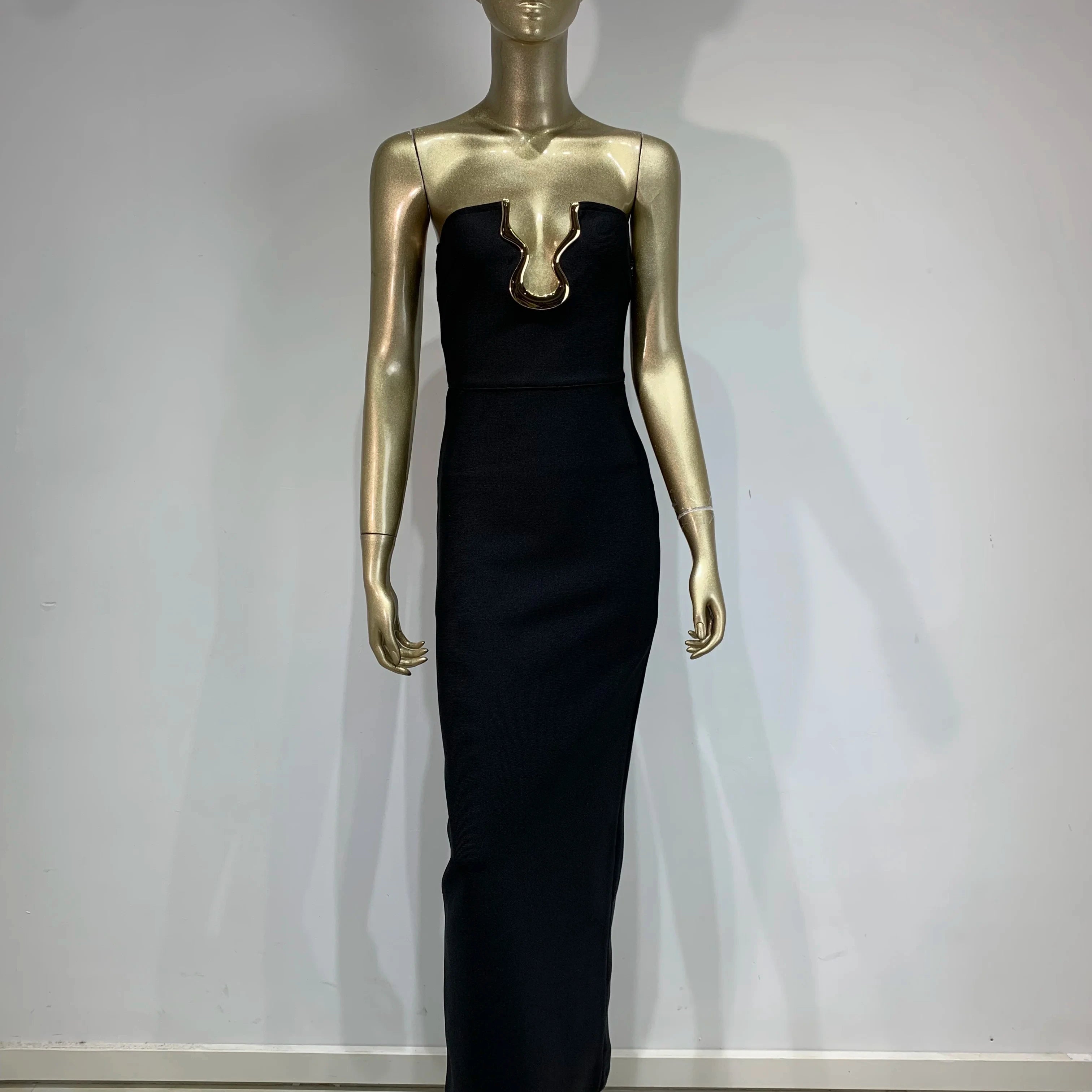 Shadowed Halo Long Dress