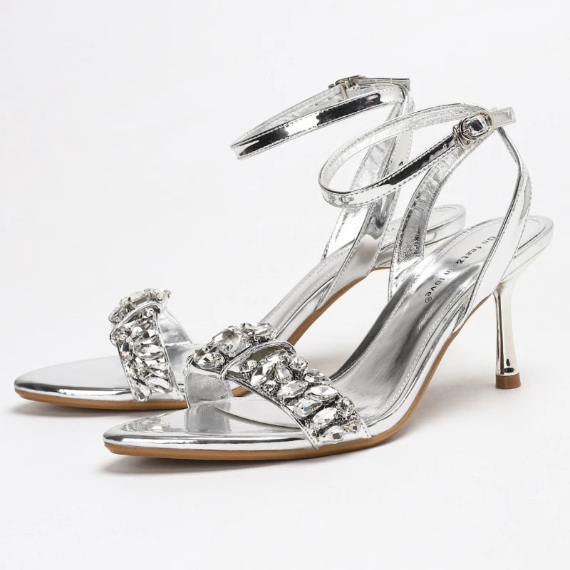 Crowned by Fire Heels Sandals