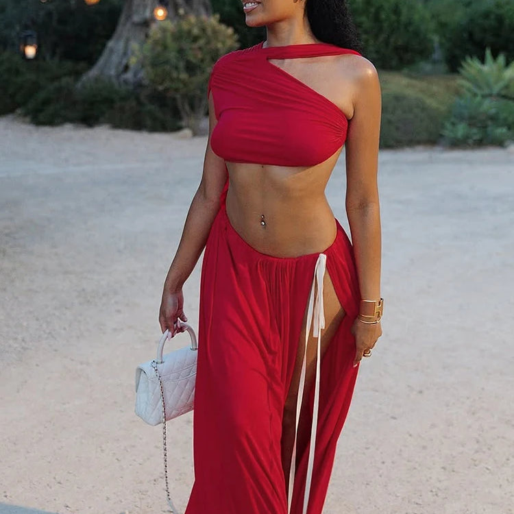 Golden Stillness Maxi Dress