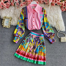 The Blood-red Rose Skirt Set