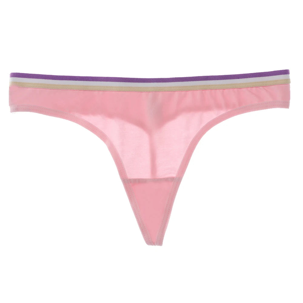 Sporty Cotton Low-Rise Thong