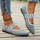Knitted Elastic Band Mesh Flat Shoes