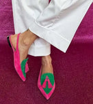 Pointy Toe Tassels Slingback Flat Shoes