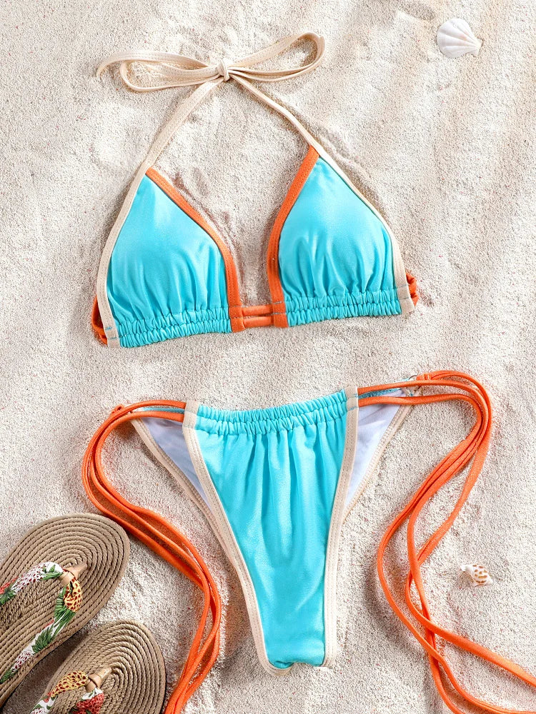 Tropical Sunset Vibes String Two-Piece
