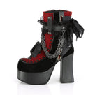 Gothic Style Chain Lace-Up Ankle Boots
