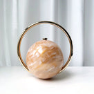 Marble Pattern Spherical Banquet Bag