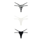 Sexy Double Straps 3Pcs Thongs