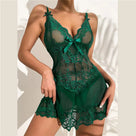 Sheer Lace Bow Dress Lingerie