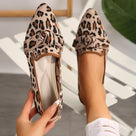 Leopard Print Flat Loafers Shoes