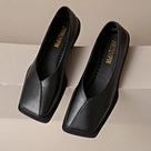 Retro Low Heel Square Toe Shoes