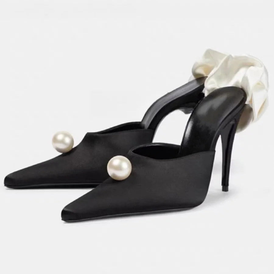 Heartbreak Made Gold Mules Shoes