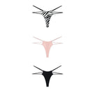 Sexy Double Straps 3Pcs Thongs