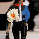 Modish Printed Zipper Jacket