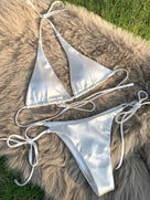 Metallic Satin Two-Pieces Bikini