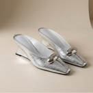 Fold-Up Style Low Heel Sandals