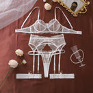 Sheer Floral Embroidered Lingerie