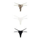 Sexy Double Straps 3Pcs Thongs