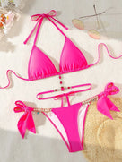 Rhinestone Diamond Decor Two Piece