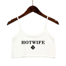 Casual Letter Print Crop Top