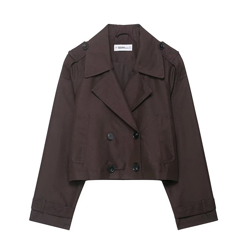 Retro Fold Collar Jacket