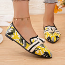 Fashion Pointed Toe Fabric Flat Shoes