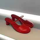 Round Closed Toe Mary Jane Shoes