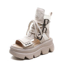 Casual Sporty Zip-Up Platform Sandals