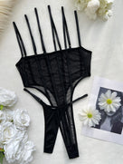 Black Lines Sheer Lingerie