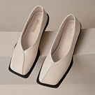 Retro Low Heel Square Toe Shoes