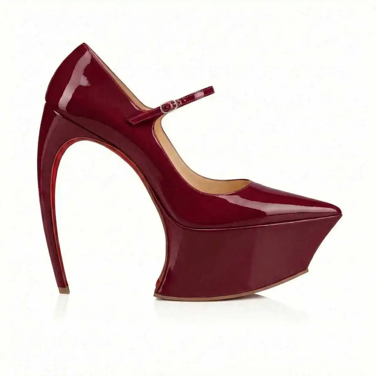 Pointed Toe Curved Stiletto Shoes