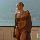 O-Ring Solid Spaghetti Straps Two Piece