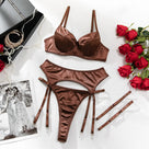 Premium Solid Harness Thigh Lingerie