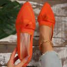 Casual Knitted Pointed Toe Loafers