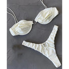 O-Ring Solid Spaghetti Straps Two Piece