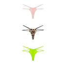 Sexy Double Straps 3Pcs Thongs