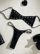 Metal Rings Mini Thong Bikini