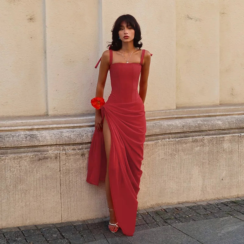 Sharing This Lonely View Maxi Dress