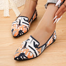 Fashion Pointed Toe Fabric Flat Shoes