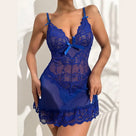 Sheer Lace Bow Dress Lingerie