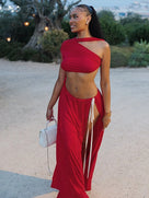 Golden Stillness Maxi Dress