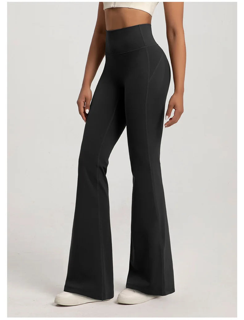 High-Waisted Flared Yoga Pants