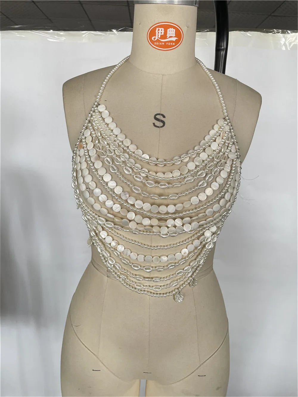 Layered Beaded Pearl Body Jewelry