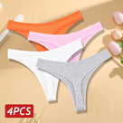 Low-Waist Seamless Cotton Thong