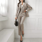 Tailored Solid Workwear Pants Set