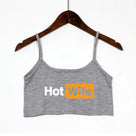 Casual Letter Print Crop Top